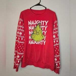 Red Grinch Christmas Sweater